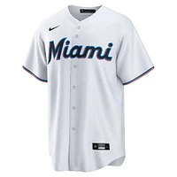 Maillot de joueur réplique Nike Yuli Gurriel blanc des Miami Marlins pour homme