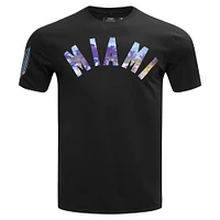 T-shirt Pro Standard noir pour homme avec imprimé paysage urbain des Miami Marlins