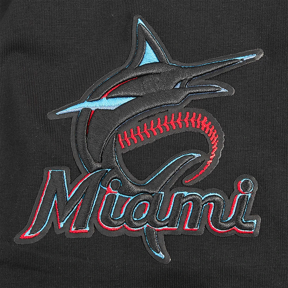 Men's Pro Standard Black Miami Marlins Oversized City Tour T-Shirt