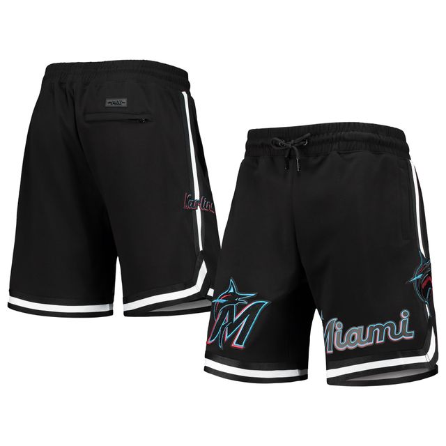 Short d'équipe Miami Marlins Pro Standard noir pour homme