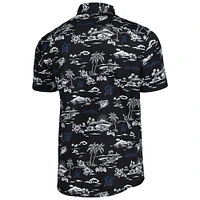 Chemise boutonnée pour homme Reyn Spooner Miami Marlins Kekai Performance noire