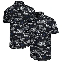 Chemise boutonnée pour homme Reyn Spooner Miami Marlins Kekai Performance noire