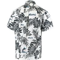 Men's Reyn Spooner White Miami Marlins Aloha Button-Down Shirt