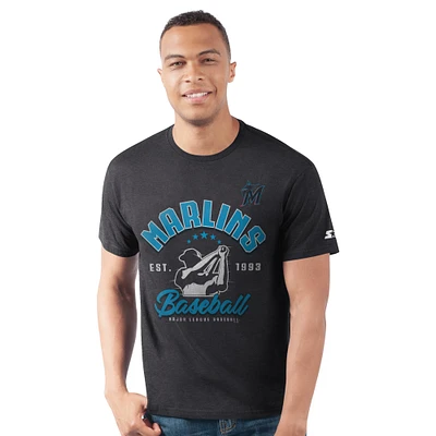 T-shirt noir pour homme, motif batteur Prime Time des Miami Marlins