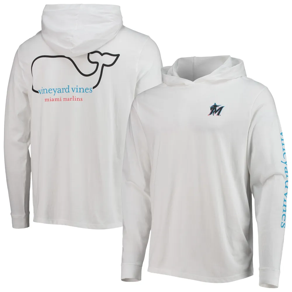 Lids Miami Marlins Vineyard Vines Logo Hoodie Long Sleeve T-Shirt