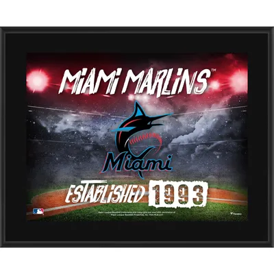 Miami Marlins Fanatics Authentic 10.5" x 13" Sublimated Horizontal Team Logo Plaque