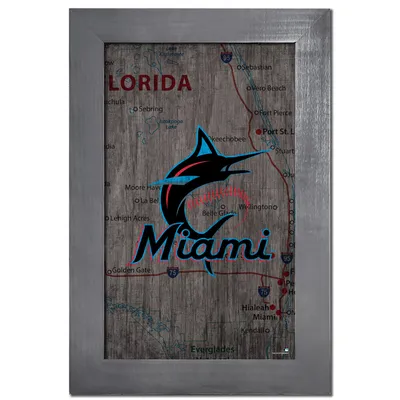 Miami Marlins Team Color Welcome Sign - 11x19