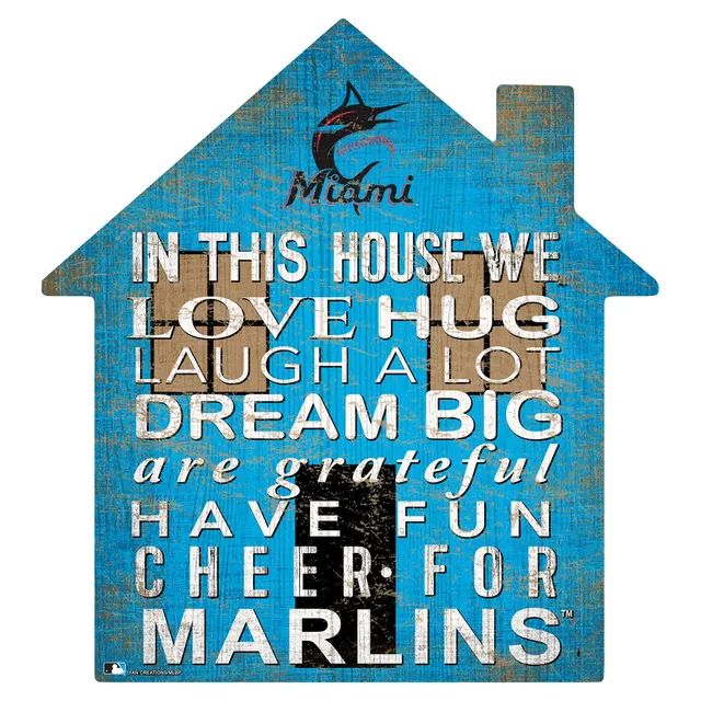 Miami Marlins 12 Team Color Flag Sign