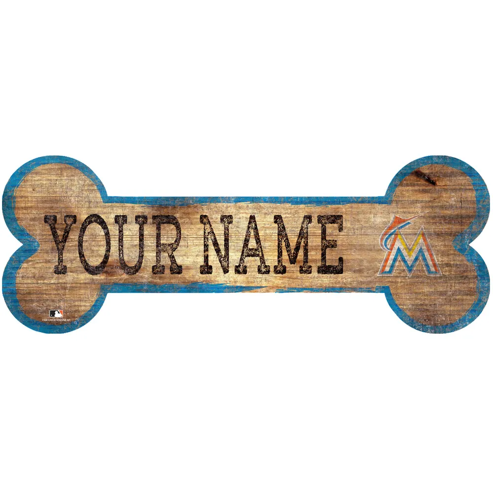 Fan Creations Miami Marlins On Wood Print