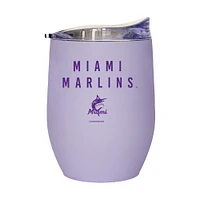 Marlins de Miami 16oz. Gobelet incurvé doux au toucher lavande