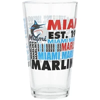 Miami Marlins 16oz. Team Spirit Pint Glass