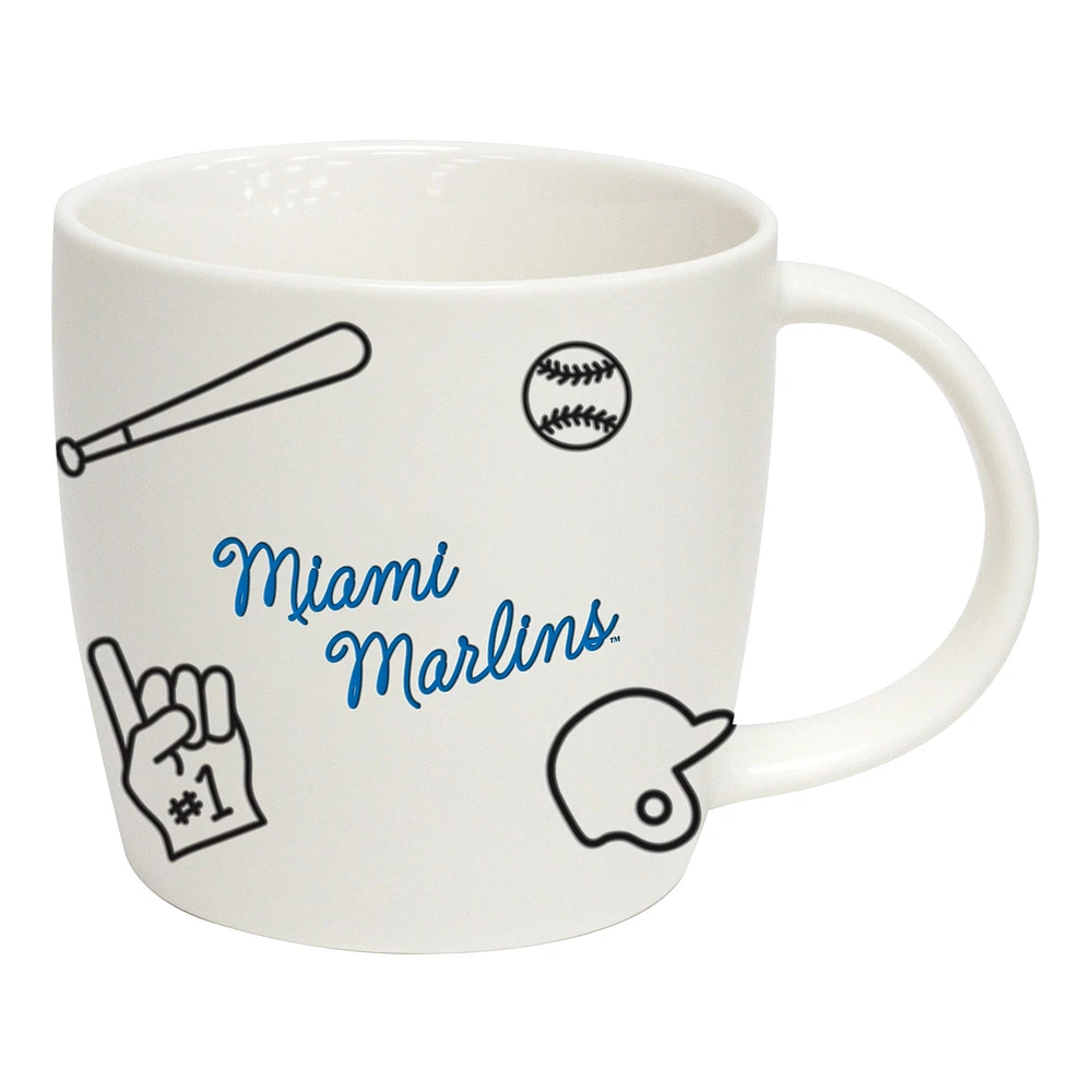 Marlins de Miami 18oz. Tasse de meneur de jeu