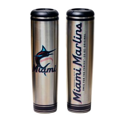 Miami Marlins 20oz. Metal Bat Tumbler