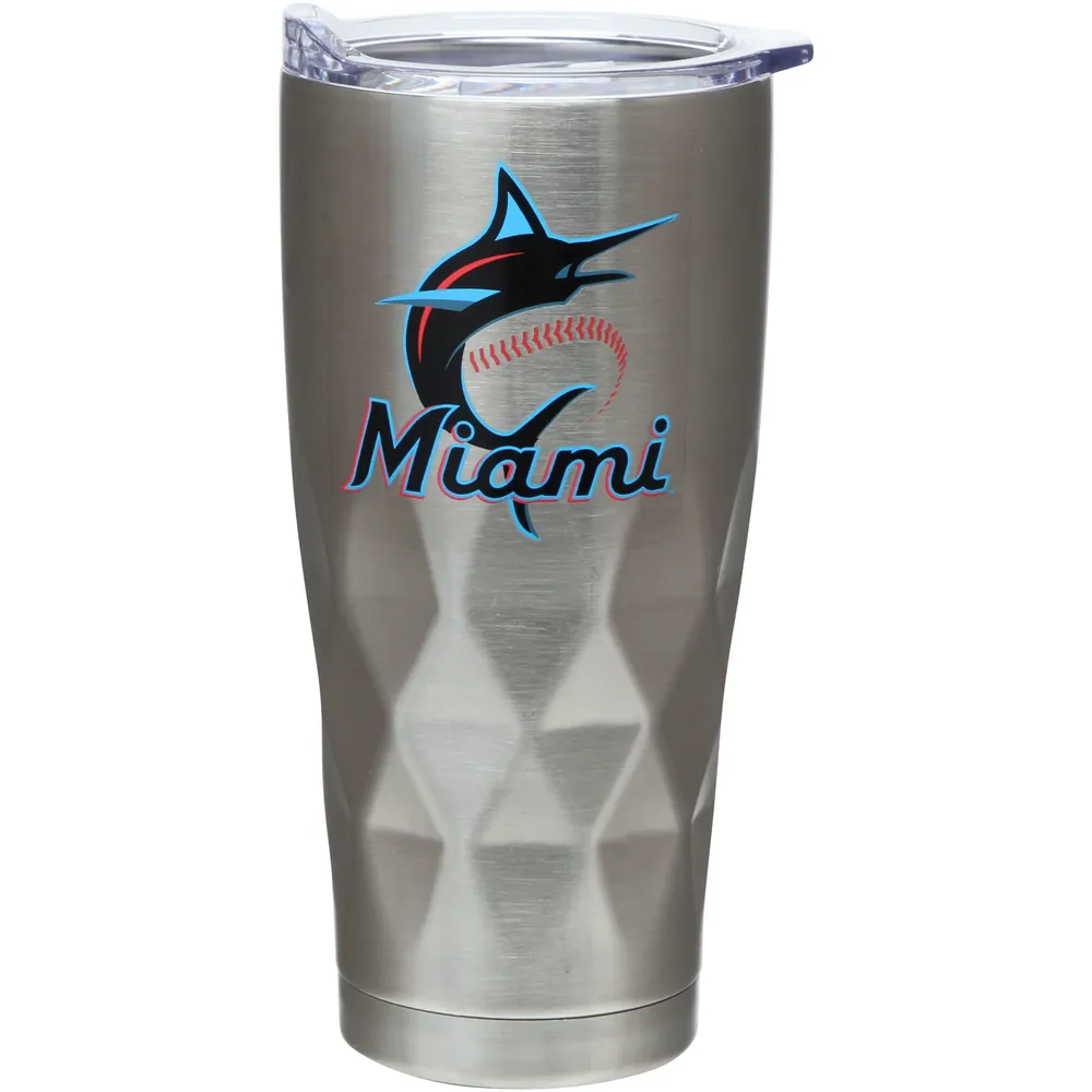 Marlins de Miami 22oz. Gobelet en acier inoxydable à fond diamant