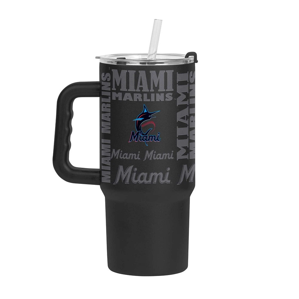 Gobelet à revêtement en poudre Replay de 24 oz des Marlins de Miami