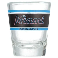 Miami Marlins 2oz. Stripe Shot Glass