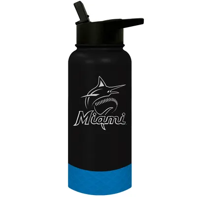 Miami Marlins 32oz. Logo Thirst Hydration Water Bottle