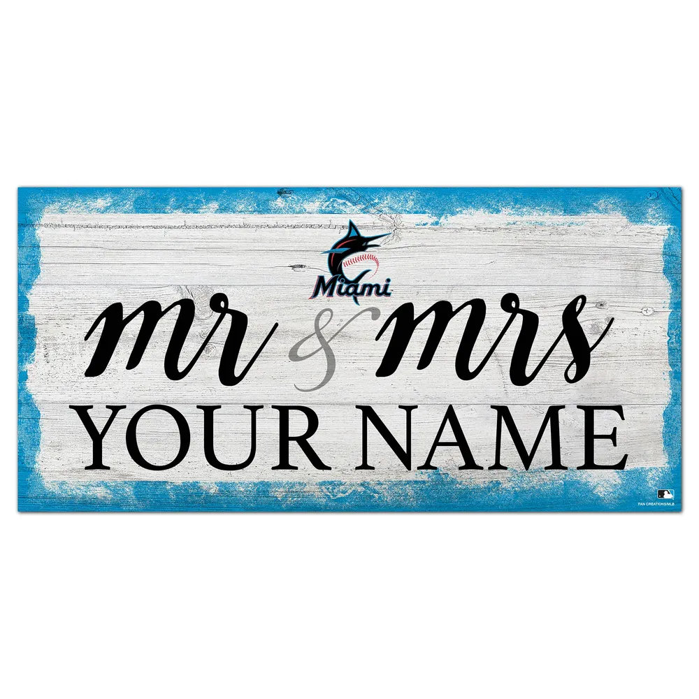 Men's Miami Marlins Fanatics Branded Black Personalized Winning