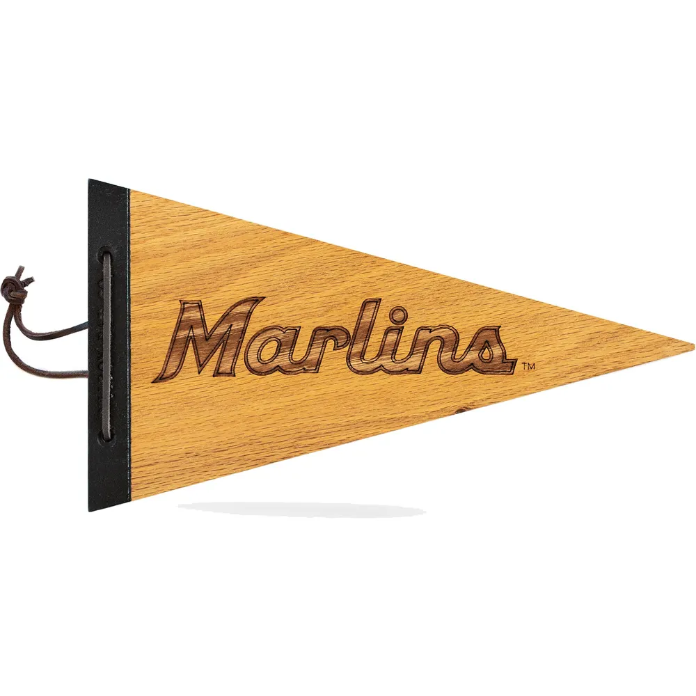 MLB Miami Marlins 24 in. Distressed Wooden Circle Sign