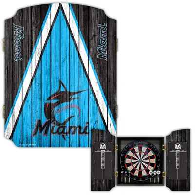 Miami Marlins Dartboard Cabinet