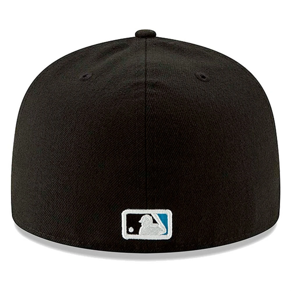 Miami Marlins New Era Game Authentic Collection On-Field 59FIFTY - Chapeau ajusté Noir