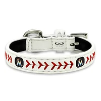 Miami Marlins Toy Size Classic Leather Dog Collar