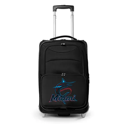 Miami Marlins MOJO 21" Softside Rolling Carry-On Suitcase - Black