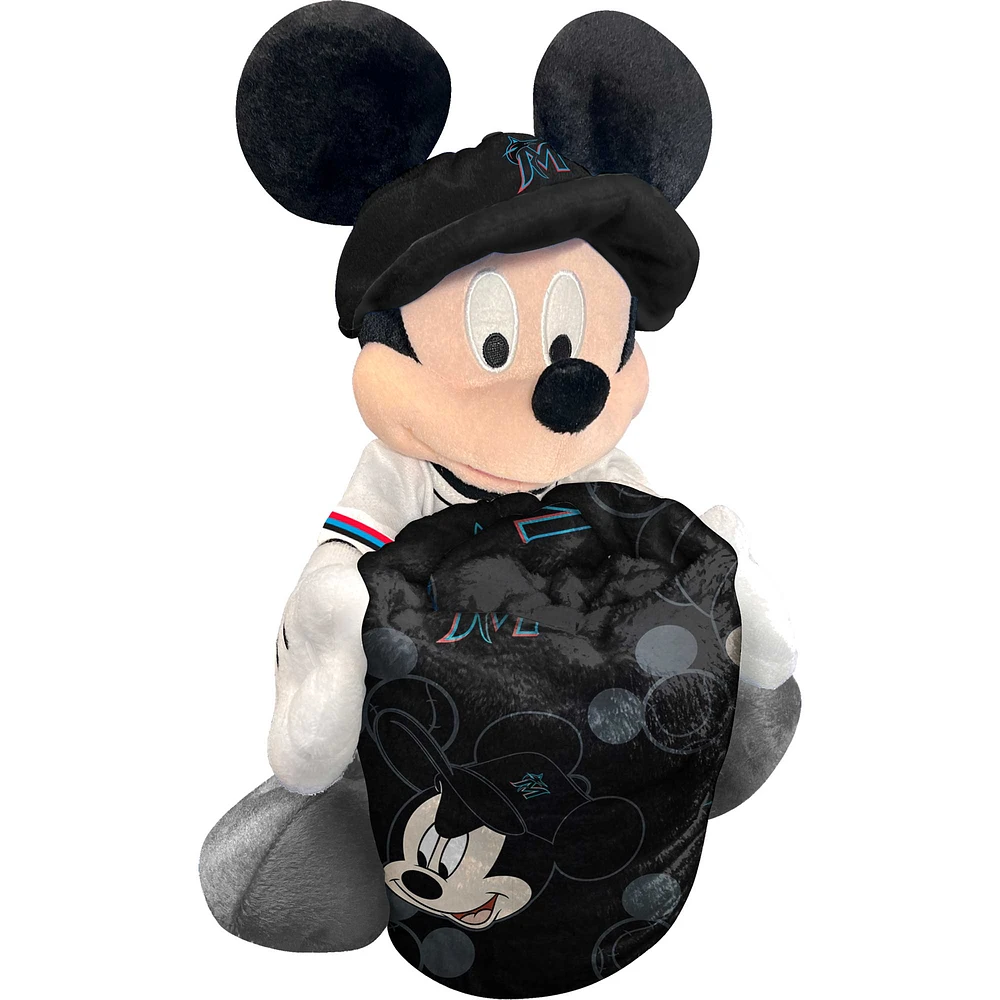 Northwest x Disney Miami Marlins Mickey Hugger Pillow & Silk Touch Throw Set