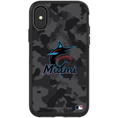 Miami Marlins OtterBox Urban Camo Design Symmetry Series iPhone Case - Black