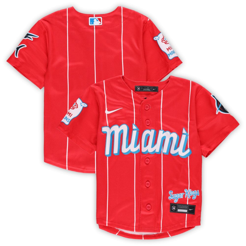 Nike Preschool Nike Red Miami Marlins MLB City Connect Replica Team Jersey