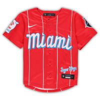 Youth Miami Marlins Nike Red City Connect Replica Jersey