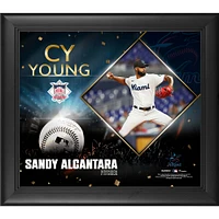 Sandy Alcantara Miami Marlins Framed 15" x 17" 2022 National League Cy Young Award Collage