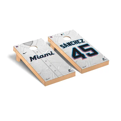 Lids Brian Anderson Miami Marlins Jersey Design Desktop Cornhole Game Set