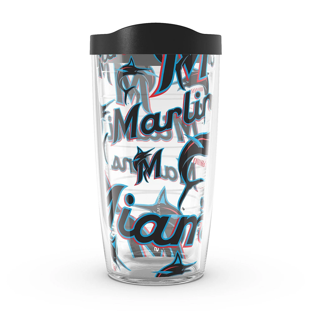 Tervis Miami Marlins 16oz. Gobelet entièrement enveloppé avec couvercle