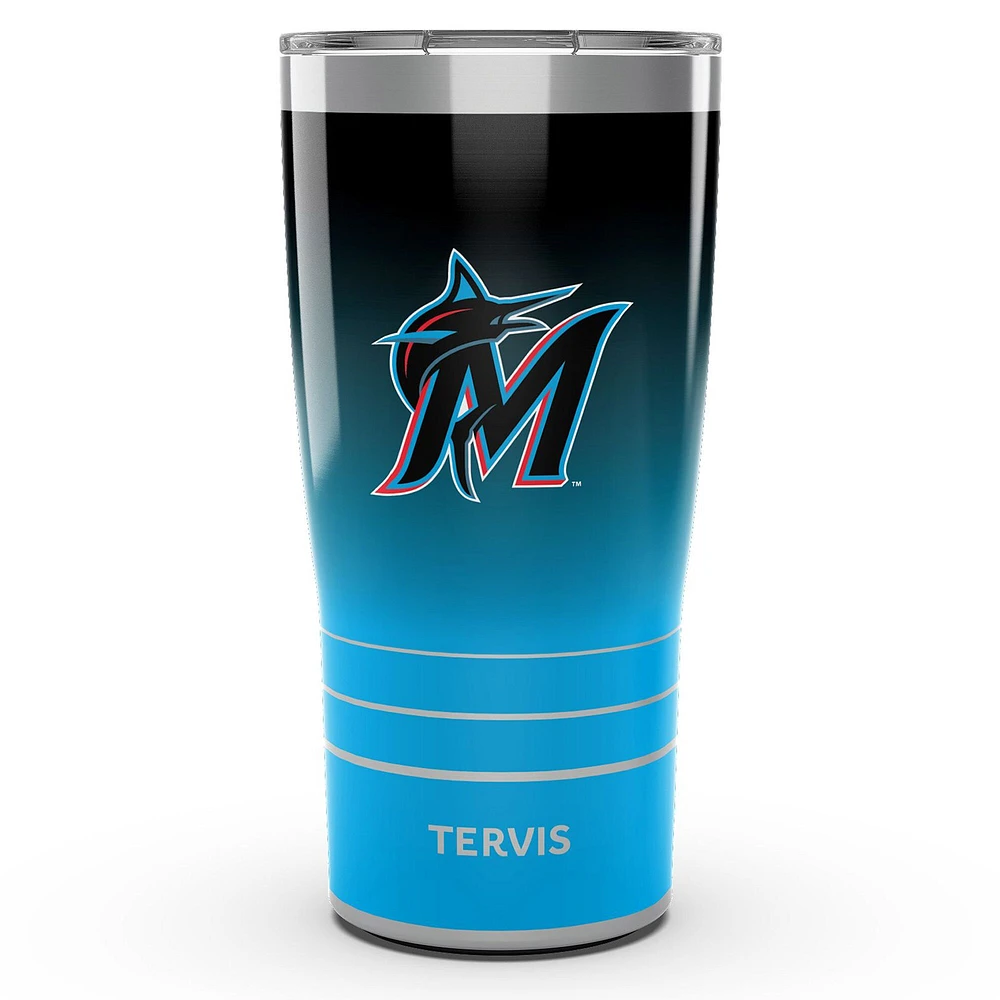 Tervis Miami Marlins 20 oz. Gobelet en acier inoxydable Ombre