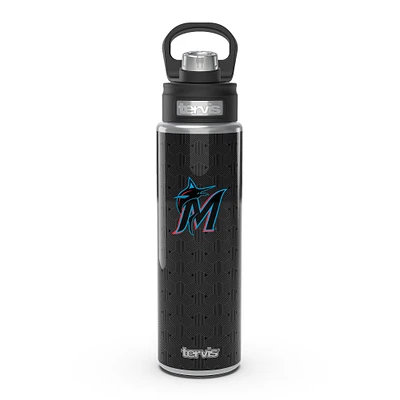 Tervis Miami Marlins 24 oz. Bouteille à large ouverture en acier inoxydable Weave