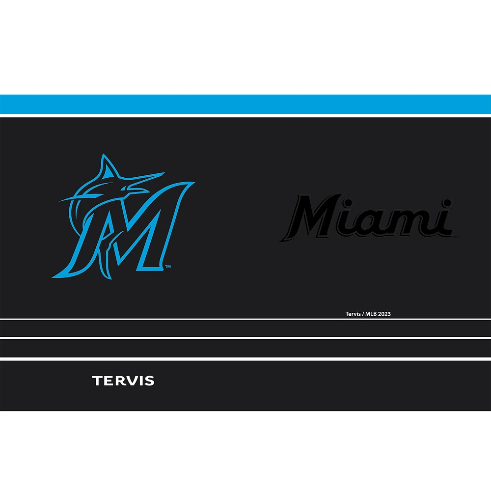 Tervis Miami Marlins 30oz. Gobelet de jeu de nuit avec paille