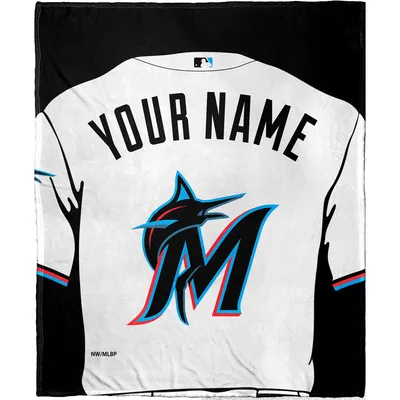 Miami Marlins The Northwest Company 50'' x 60'' Personalized Silk Touch Sherpa Throw