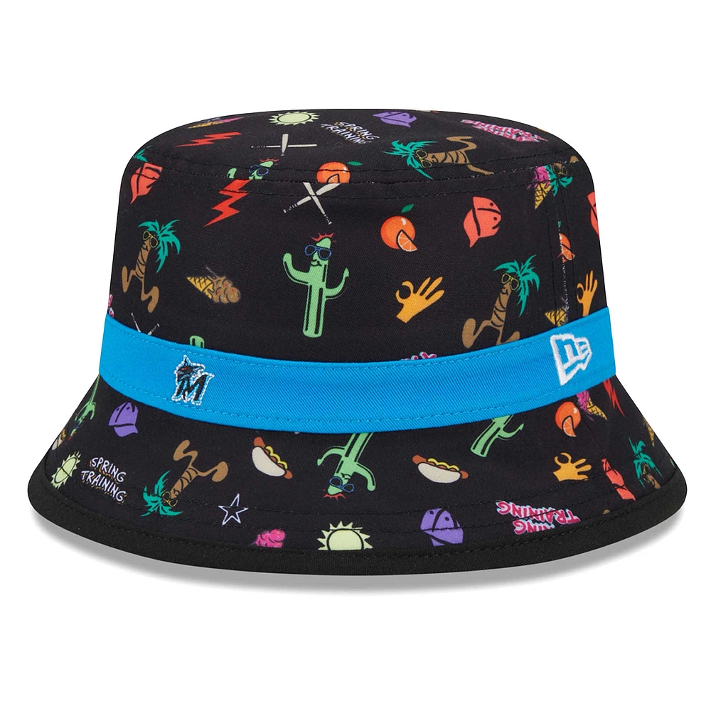 Toddler New Era Blue Miami Marlins Spring Training Icon Bucket Hat