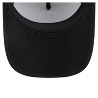 Toddler New Era  White/Black Miami Marlins Painted A-Frame 9FORTY Trucker Adjustable Hat