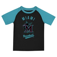 Toddler Nike Black/Teal Miami Marlins 2025 City Connect Shirt And Shorts Set
