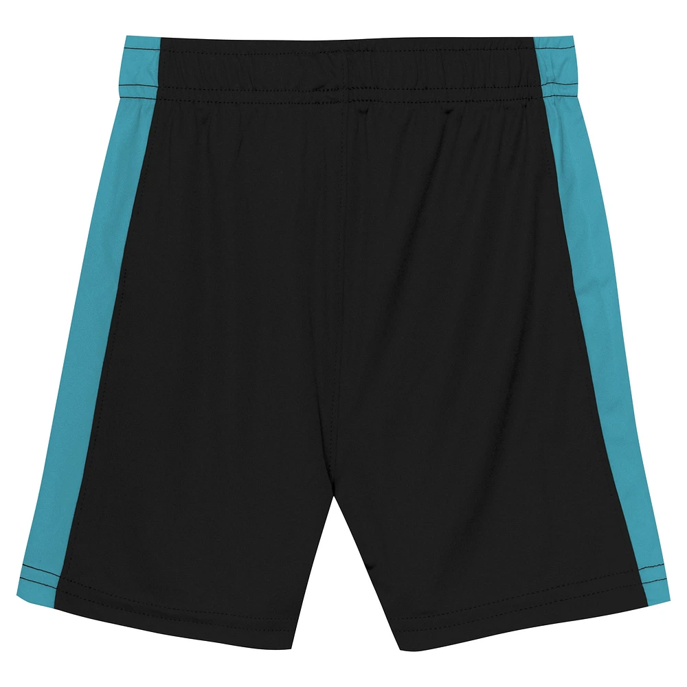 Toddler Nike Black/Teal Miami Marlins 2025 City Connect Shirt And Shorts Set