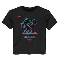 Toddler Nike Black Miami Marlins 2025 City Connect Logo T-Shirt