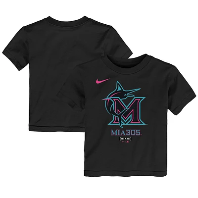 Toddler Nike Black Miami Marlins 2025 City Connect Logo T-Shirt