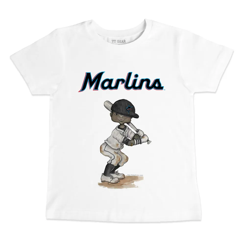 Lids Miami Marlins Tiny Turnip Women's Popcorn T-Shirt - White