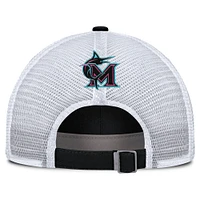 Unisex Nike  Black/White Miami Marlins 2025 City Connect Trucker Adjustable Hat