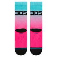 Chaussettes unisexes Stance roses Miami Marlins 2025 City Connect Crew