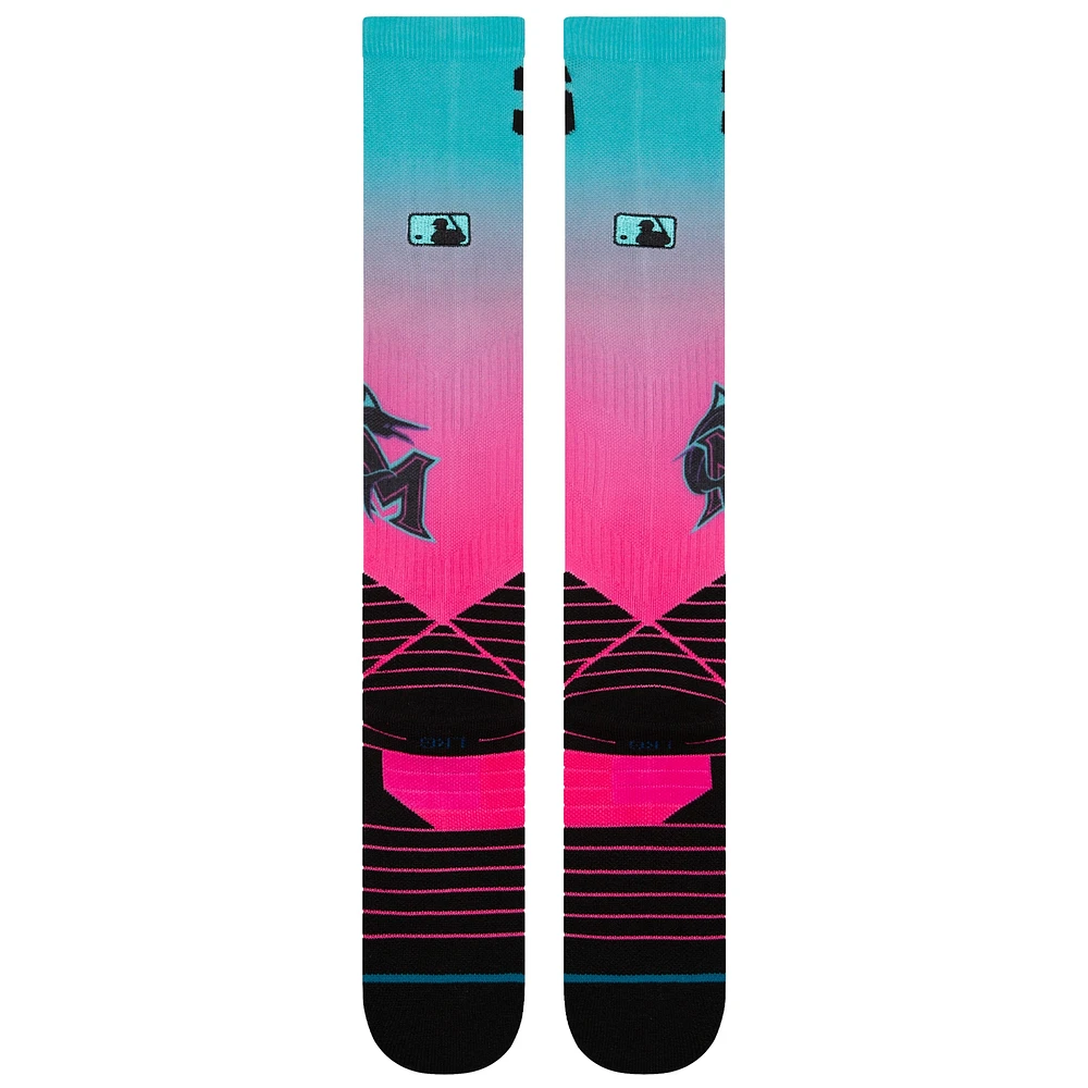 Unisex Stance Pink Miami Marlins 2025 City Connect Over The Calf Socks