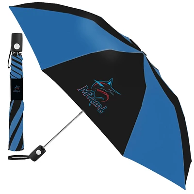 Parapluie pliant WinCraft Miami Marlins 42'' noir/orange