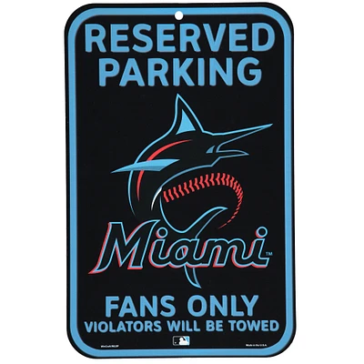 WinCraft Miami Marlins 11" x 17" Indoor/Outdoor Sign